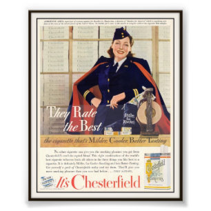  Chesterfield Cigarette Adverteren 1942 Foto Afdruk