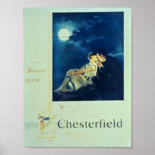 Chesterfield Cigaretten Ad Poster