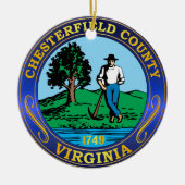 Chesterfield County Keramisch Ornament (Voorkant)