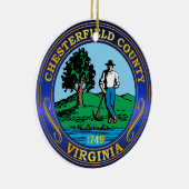 Chesterfield County Keramisch Ornament (Rechts)