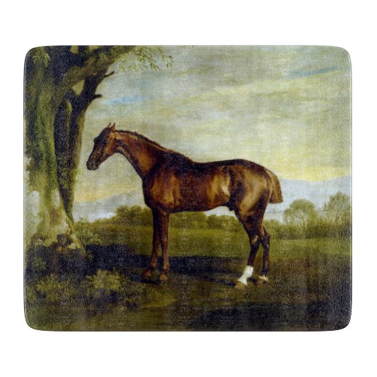 Chesterfield-renpaard in een landschap (George Stu Snijplank (Voorkant)