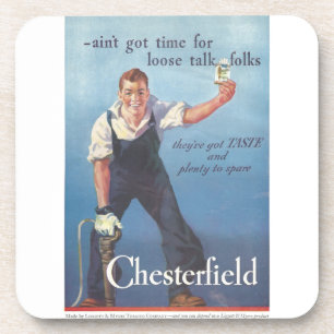 Chesterfield sigaretten advertentie Bier Onderzetter