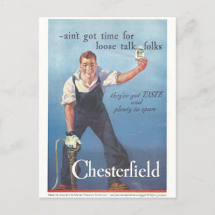 Chesterfield sigaretten advertentie Briefkaart