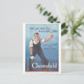  Chesterfield sigaretten advertentie Briefkaart (Staand voorkant)