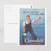  Chesterfield sigaretten advertentie Briefkaart (Voorkant / Achterkant)