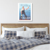  Chesterfield sigaretten advertentie Canvas Afdruk (Insitu (Slaapkamer))