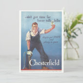 Chesterfield sigaretten advertentie Kaart (Staand voorkant)