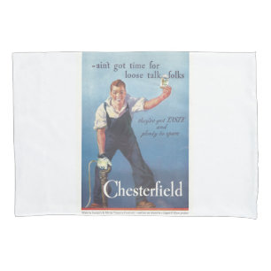 Chesterfield sigaretten advertentie Kussensloop