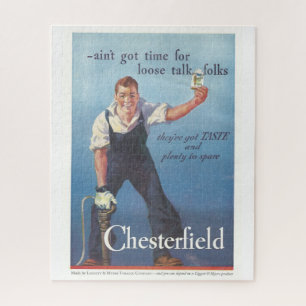 Chesterfield sigaretten advertentie Legpuzzel