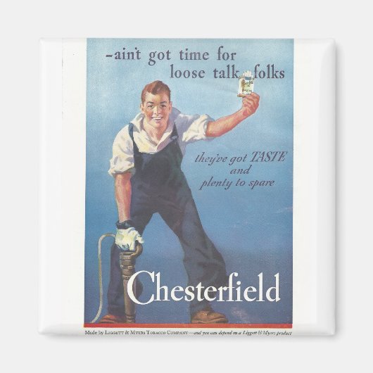  Chesterfield sigaretten advertentie Magneet (Voorkant)