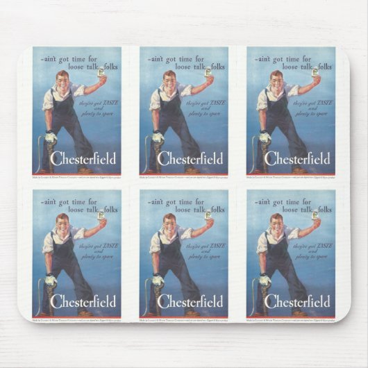 Chesterfield sigaretten advertentie Muismat (Voorkant)