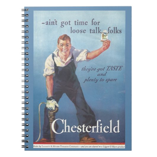  Chesterfield sigaretten advertentie Notitieboek (Voorkant)