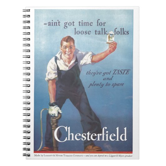 Chesterfield sigaretten advertentie Notitieboek (Voorkant)