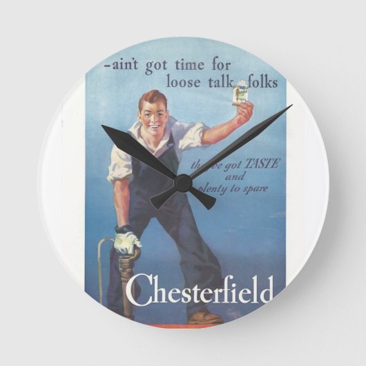  Chesterfield sigaretten advertentie Ronde Klok (Voorkant)