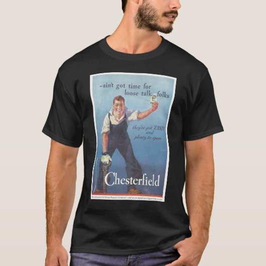  Chesterfield sigaretten advertentie T-shirt (Voorkant)