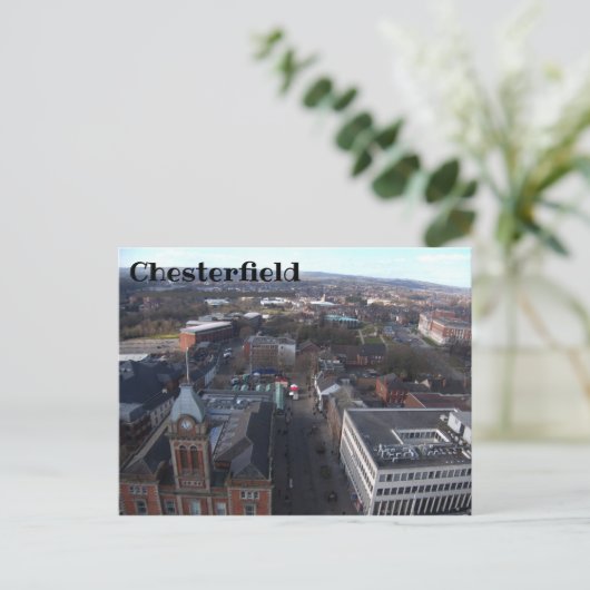 Chesterfield Skyline Briefkaart (Staand voorkant)