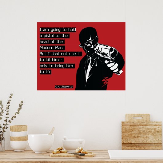 Chesterton Modern Man Poster (Keuken)