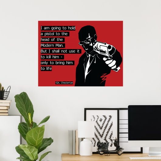 Chesterton Modern Man Poster (Thuiskantoor)