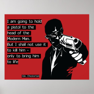 Chesterton Modern Man Poster