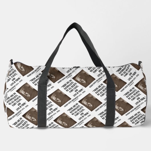 Chesterton No Rationists geloven allemaal in feill Plunjezak (Voorkant)