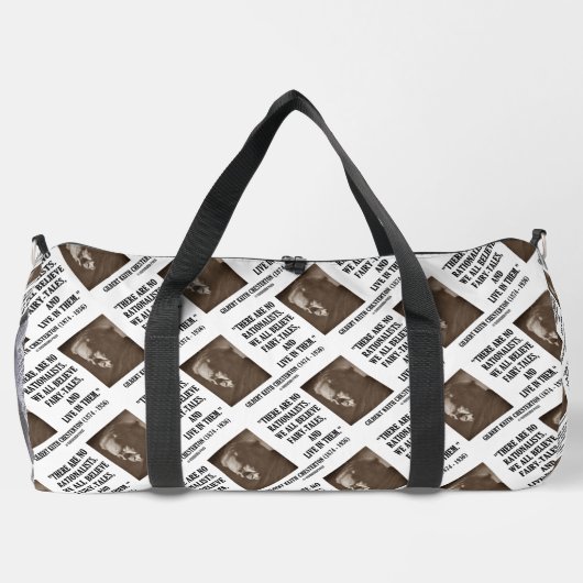 Chesterton No Rationists geloven allemaal in feill Plunjezak (Achterkant)