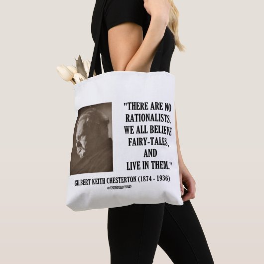 Chesterton No Rationists geloven allemaal in feill Tote Bag (Dichtbij)