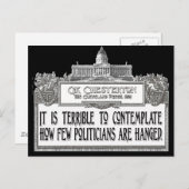 Chesterton over politiek lijdend briefkaart (Voorkant / Achterkant)