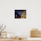 Chesterton Quote over een maatschappij in december Poster (Keuken)