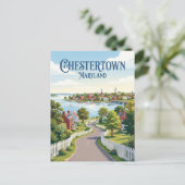 Chestertown Maryland Briefkaart (Staand voorkant)