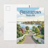 Chestertown Maryland Briefkaart (Voorkant / Achterkant)