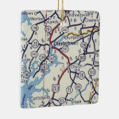 Chestertown MD  Map Keramisch Ornament (Rechts)