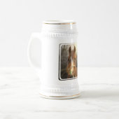 Chestnut Arab Horse Beer Stein Bierpul (Voorkant links)