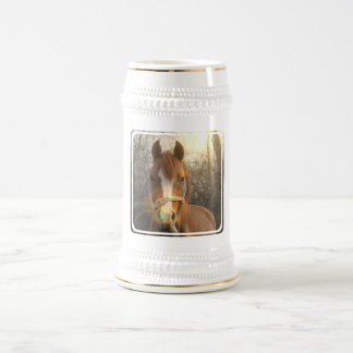 Chestnut Arab Horse Beer Stein Bierpul