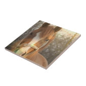 Chestnut Arab Horse Tile Tegeltje (Zijkant)