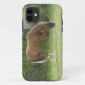Chestnut Brown Horse Grazing iPhone Case (Achterkant)