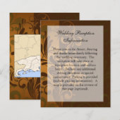 Chestnut Brown met Gold/Green Reception Info. (Voorkant / Achterkant)