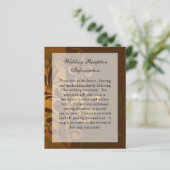 Chestnut Brown met Gold/Green Reception Info. (Staand voorkant)