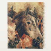 Chestnut bruine paarden planner (Achterkant)