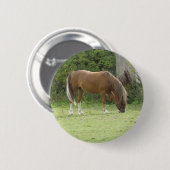 Chestnut bruine paarse graasachtige Button (Voorkant /achterkant)