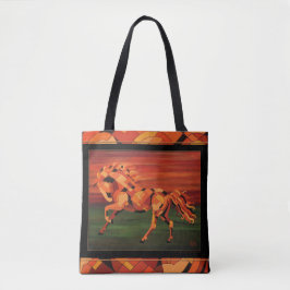 Chestnut — Canvas tas met paardenkunst