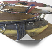 Chestnut Carriage Horse Poster (Hoek)