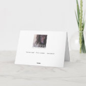 "Chestnut Cheer" Kerstkaart (leeg) Feestdagen Kaart (Achterkant)