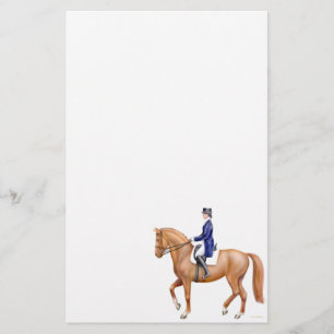 Chestnut Dressage Horse Stationery Briefpapier