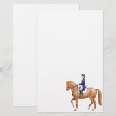 Chestnut Dressage Horse Stationery Briefpapier (Voorkant / Achterkant)