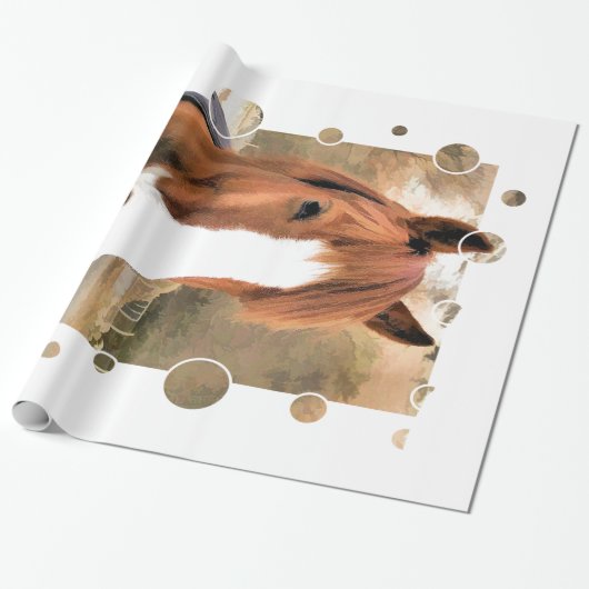 CHESTNUT HORSE CADEAUPAPIER (Uitgerold)