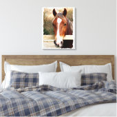 CHESTNUT HORSE CANVAS AFDRUK (Insitu (Slaapkamer))
