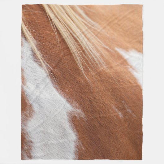 CHESTNUT HORSE COAT PATTERN FLEECE DEKEN (Voorkant)