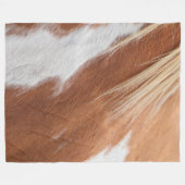 CHESTNUT HORSE COAT PATTERN FLEECE DEKEN (Voorkant (Horizontaal))