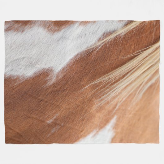 CHESTNUT HORSE COAT PATTERN FLEECE DEKEN (Voorkant (Horizontaal))