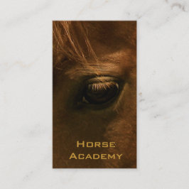 Chestnut Horse Eye Visitekaartje